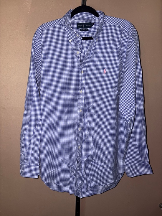 Ralph Lauren Other - Ralph Lauren Blue and White Gingham Button-Down Shirt